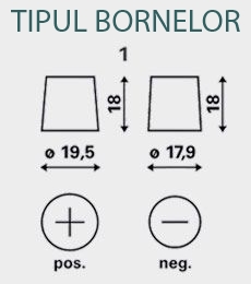 tipul bornelor T1